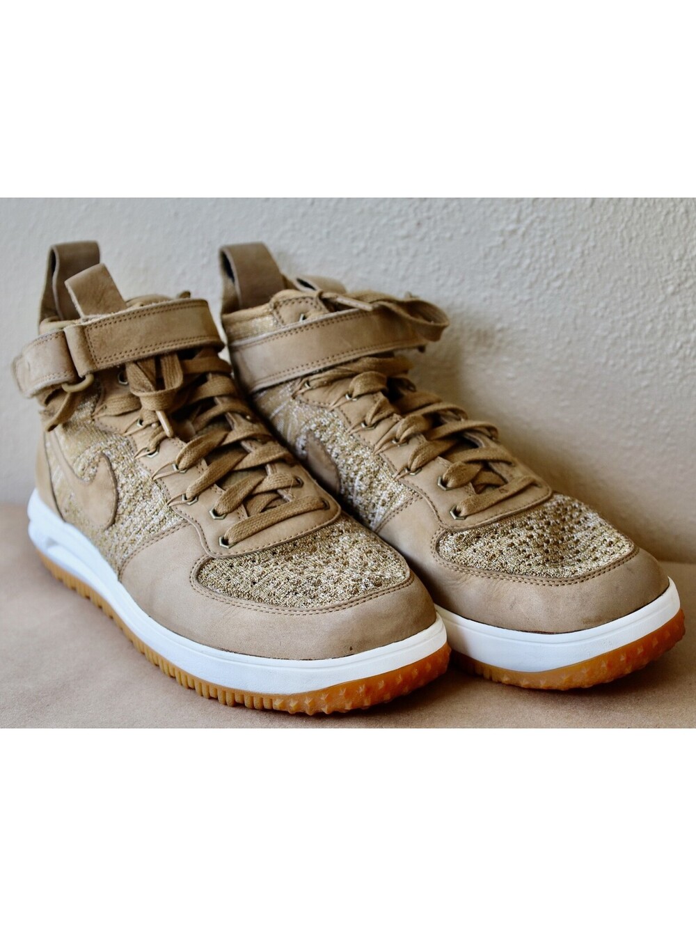 Size 11 - Nike Lunar Force 1 Flyknit Flax Mens